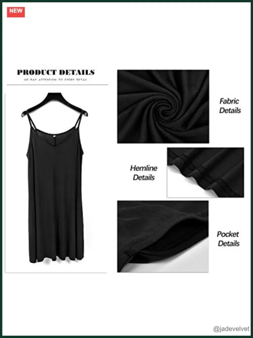 Women's Summer Spaghetti Strap Casual Beach Cover Up Dress with Pockets